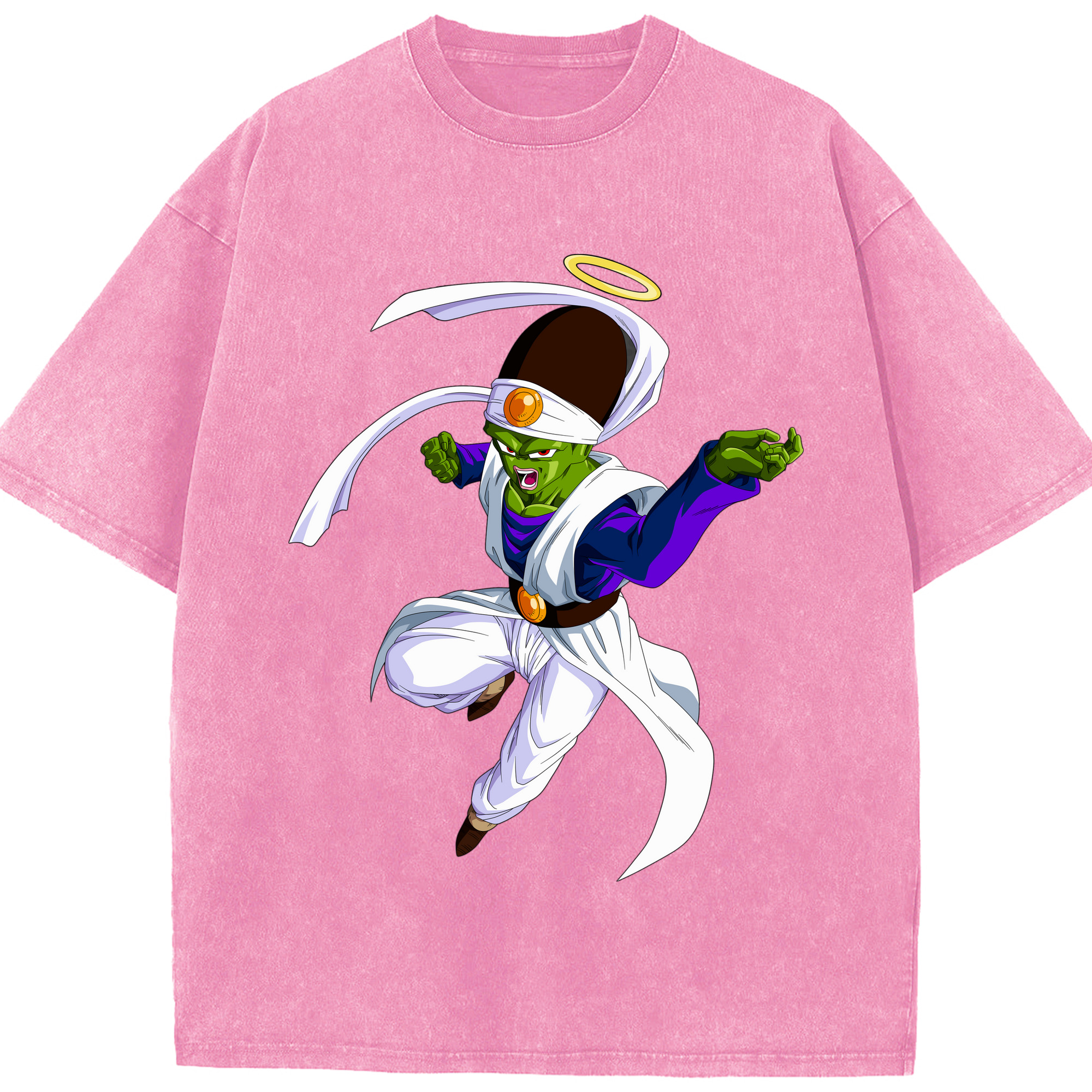（画像用） ドラゴンボール パイクーハン DRAGON BALL Pikkon 綿100% ヴィンテージ風 半袖Tシャツ（フロントプリント）